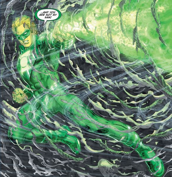 green lantern in the grey