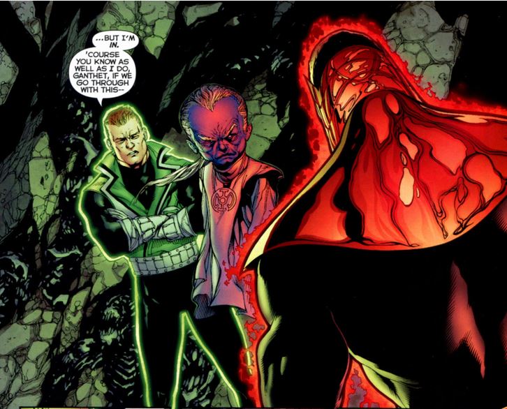 ganthet, guy gardner, and atrocitus