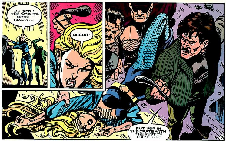 black canary gets knocked out