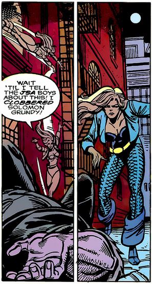 black canary congratulates herself