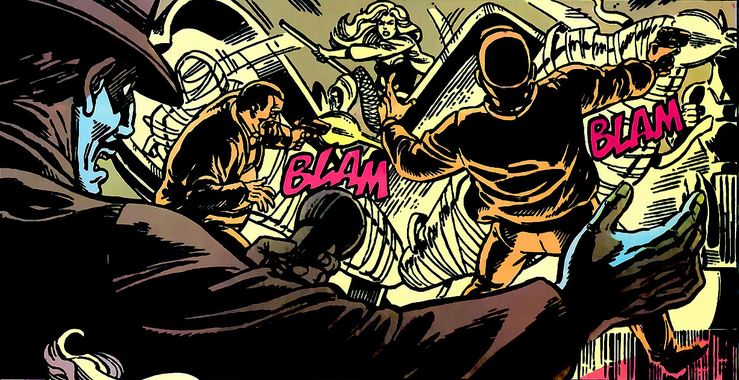 black canary upends some mummies