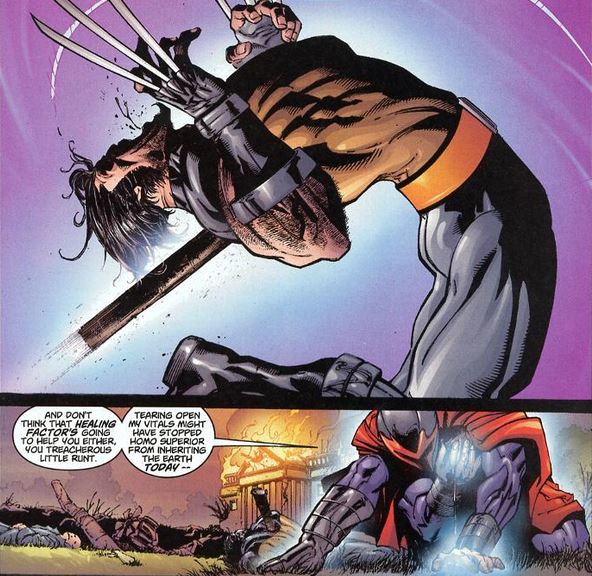 magneto counters wolverine's attack
