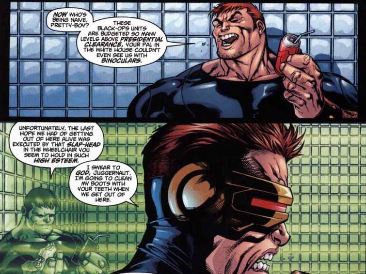 juggernaut and cyclops talking