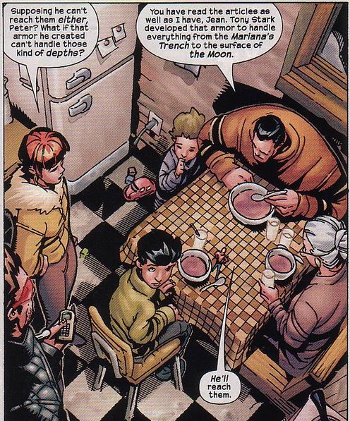 colossus in his family eating