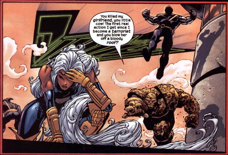 storm and the x-men in action