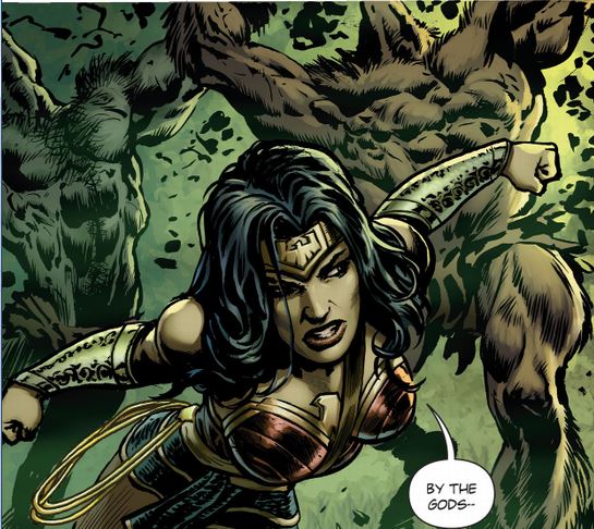 wonder woman fighting