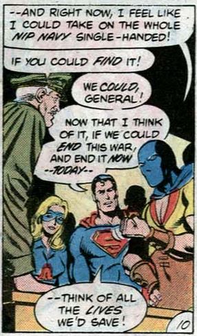 superman wants to end the war