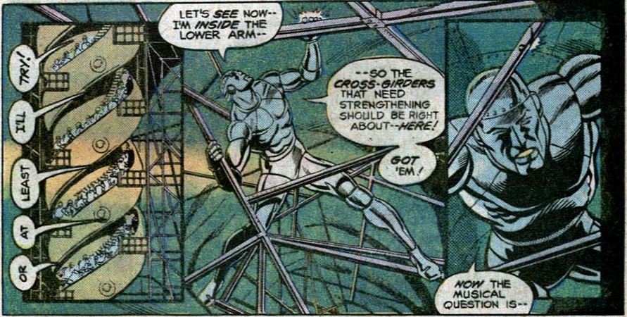 robotman holding in the statue of liberty