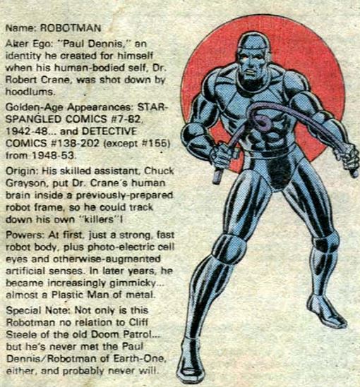 robotman fact file