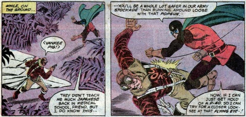 japanese soldier fighting dr. mid-nite