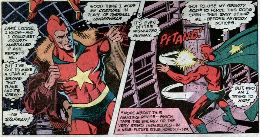 ted knight changes into starman