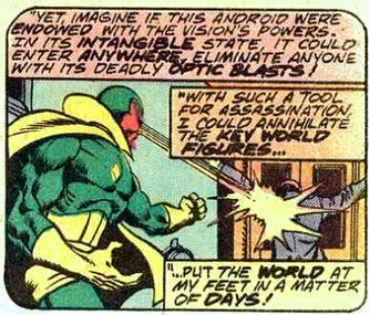 The Vision conceptualize as an assassin