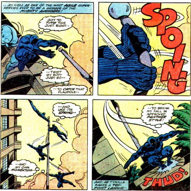 More acrobatics from the Black Panther