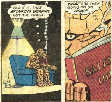 The Thing reading Salem's Lot