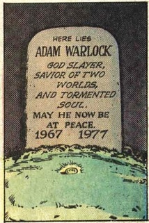 The tombstone of Adam Warlock