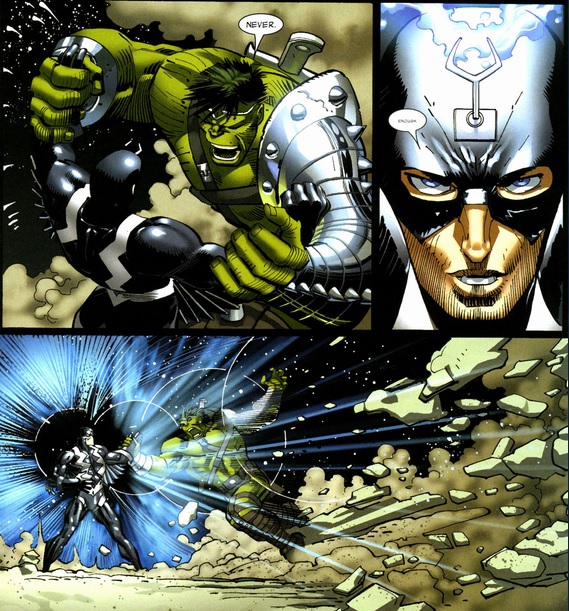 Black Bolt hits the Hulk with a whisper