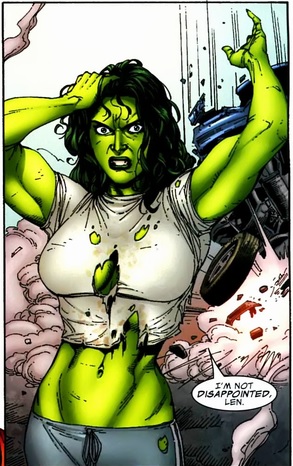 A very mad She-Hulk