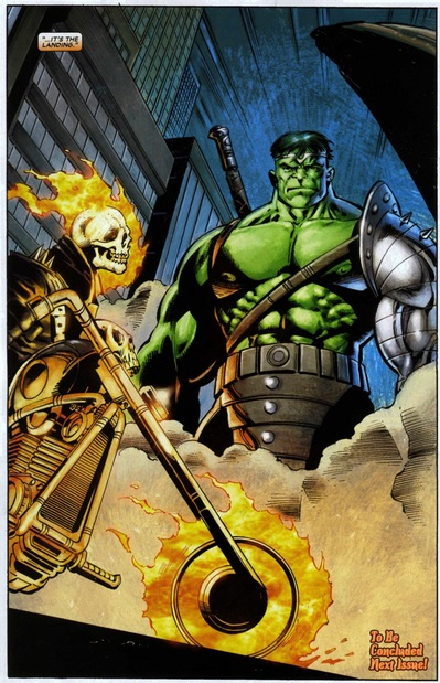 Hulk meets Ghost Rider