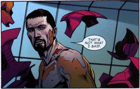 Tony Stark summons his armor