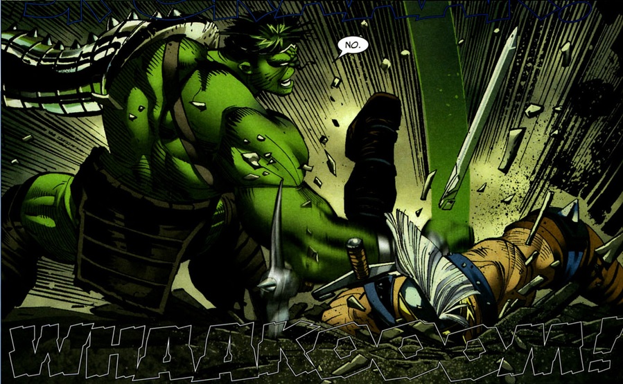 The Hulk takes down Ares