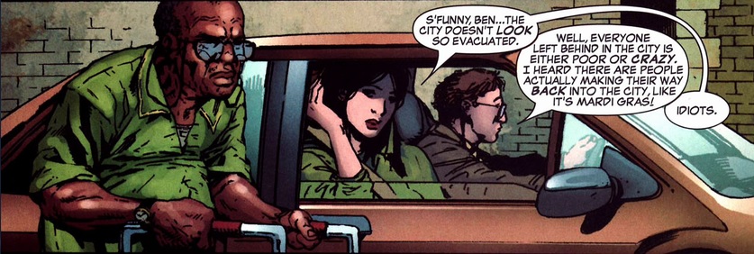 Ben and Sally talking in a car