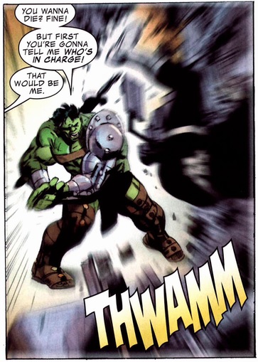 Hulk attacks using a thunderclap