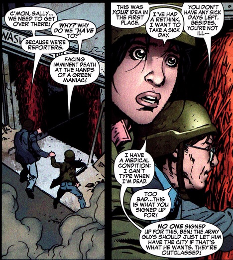 Sally and Ben talking