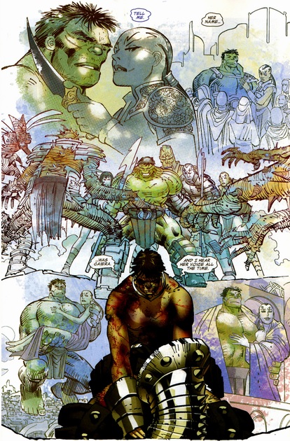 Hulk remembers his wife and child