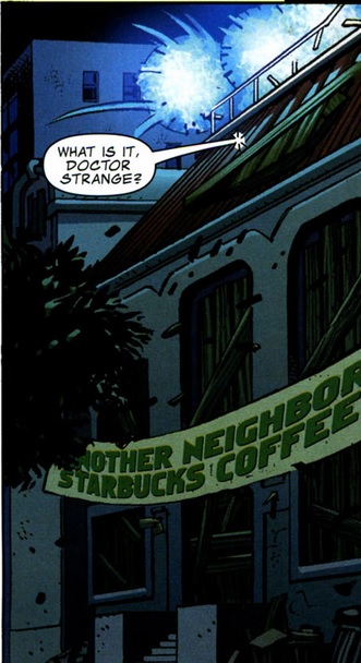 Doctor Strange's sanctum disguised as a tenement