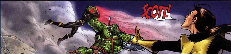 Hulk stops Cyclops