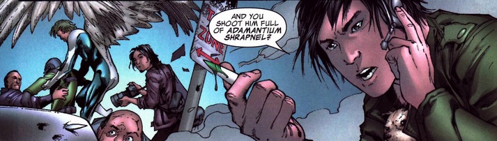 Amadeus Cho holding an adamantium bullet