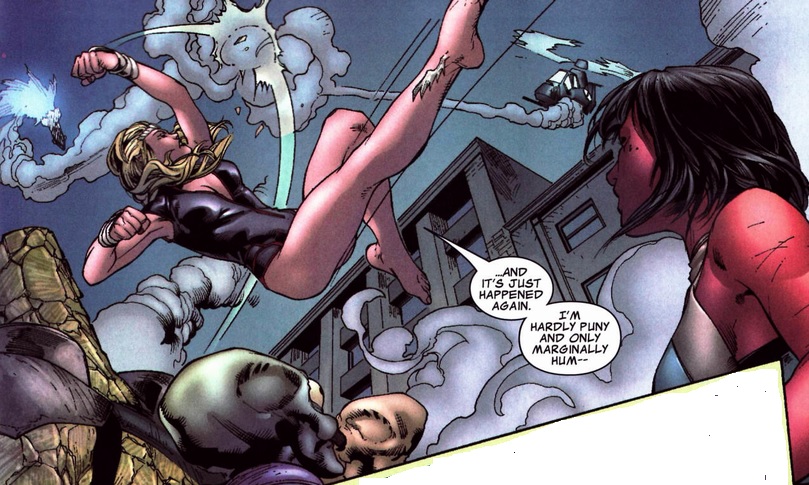 Namora destroys a missile