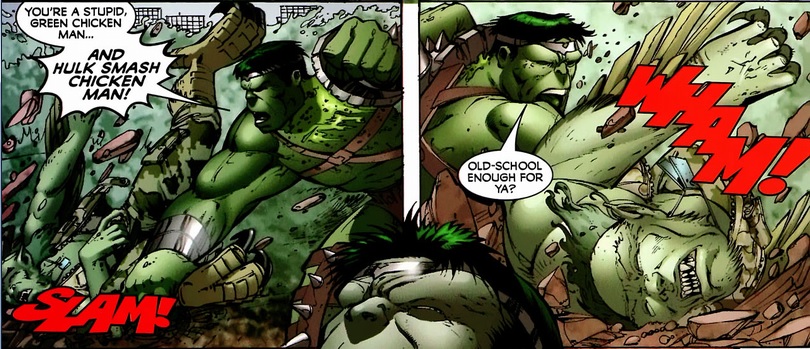 Hulk clobbers Griffin