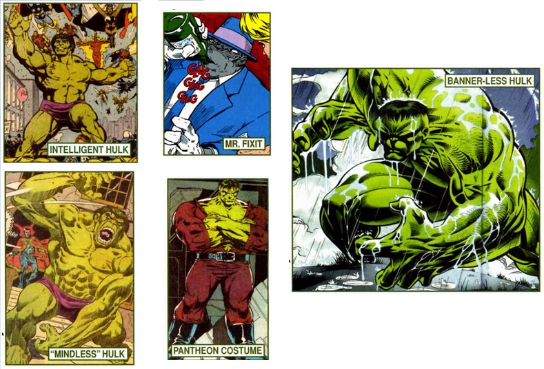The different kinds of Hulk