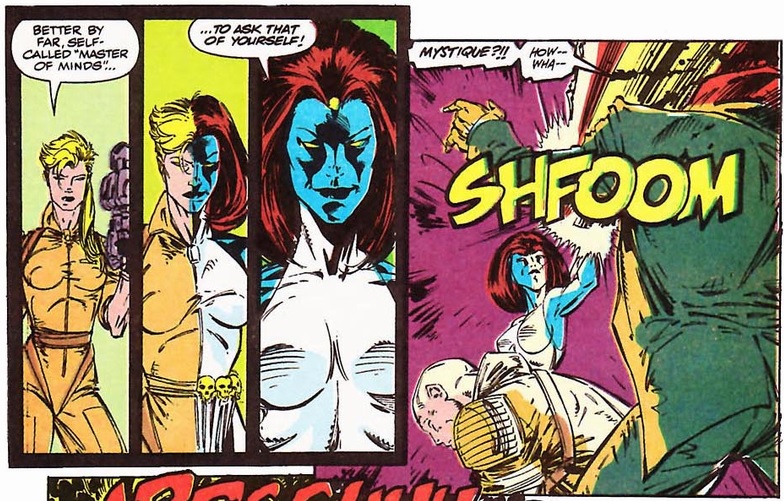 Mystique destroys the Shadow King's host