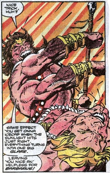 Barbarus attacks Ka-Zar