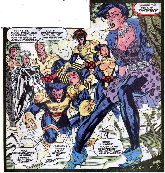 Lila Cheney teleports the X-Men