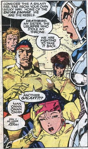 Lillandra talks to the X-Men