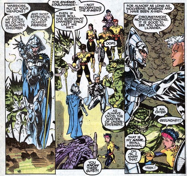 Starjammers and X-Men meet