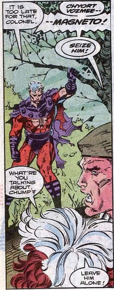 Magneto survives an attack