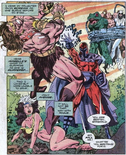 Magneto defeats the mutants