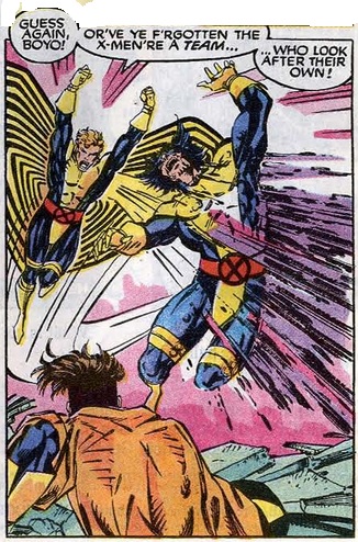 Banshee attacks Wolverine