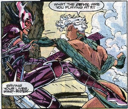 Ororo pushes Deathbird