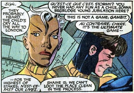 Storm and Gambit talking