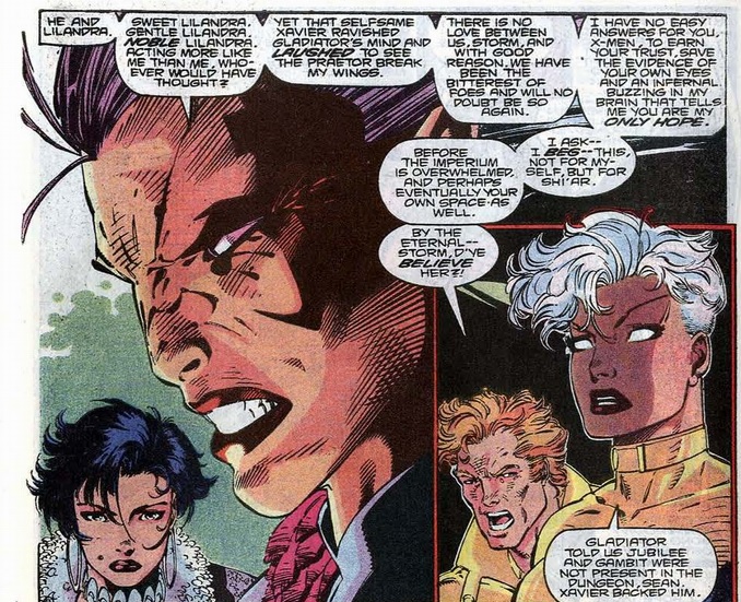 Deathbird appeals to the X-Men