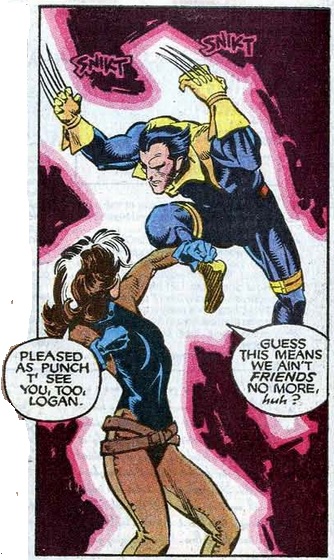 Wolverine fights Rogue