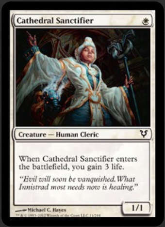 innistrad cathedral sanctifier